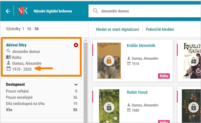 Knihy A. Dumase vydané v letech 1970-2020