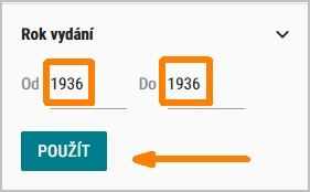 NDK - filt Rok vydání, konkrétní rok