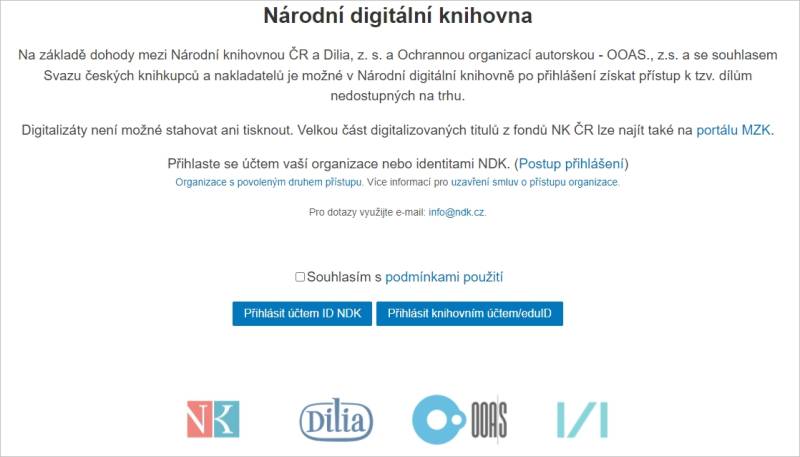 Přihlašování do NDK