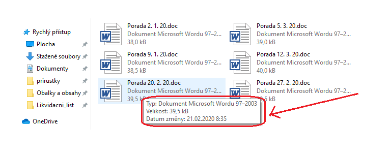 Obr. 6: Informace o souboru v Průzkumníku ve Windows