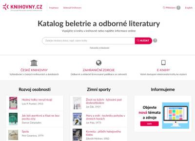 Obr. 22: Vstupní stránka projektu Knihovny.cz