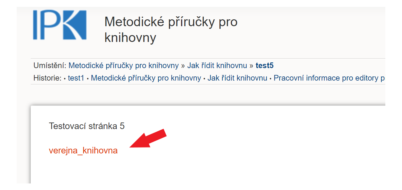 Obr. 4 - odkaz na neexistující stránku