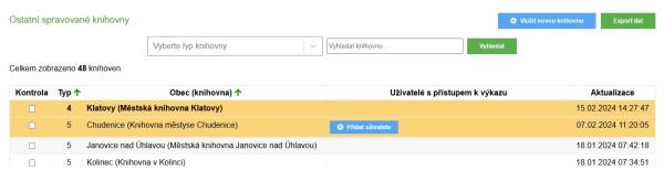 Obr. 10 – Přidání nového uživatele Obr. 10 – Přidání nového uživatele