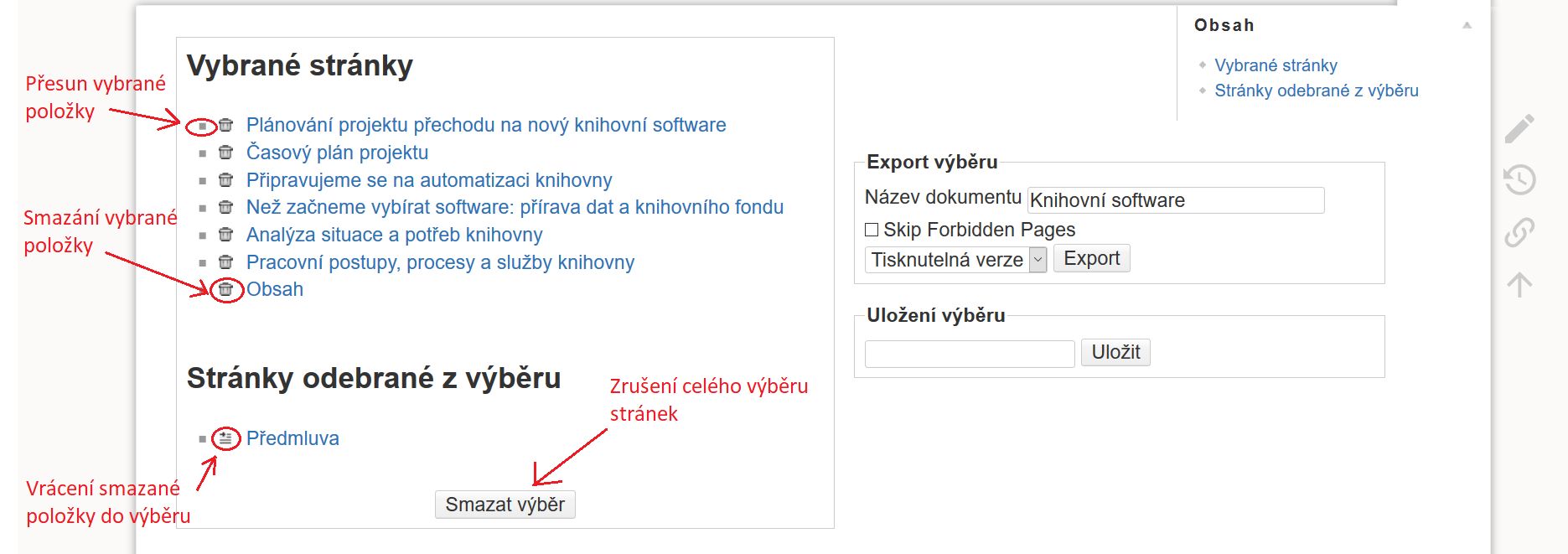 Obr. 6: Rozhraní pro úpravu e-knihy